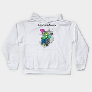 On The Toad To Recovery!-Heart Kids Hoodie